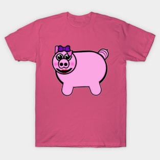 Girly Stuffed Pig T-Shirt